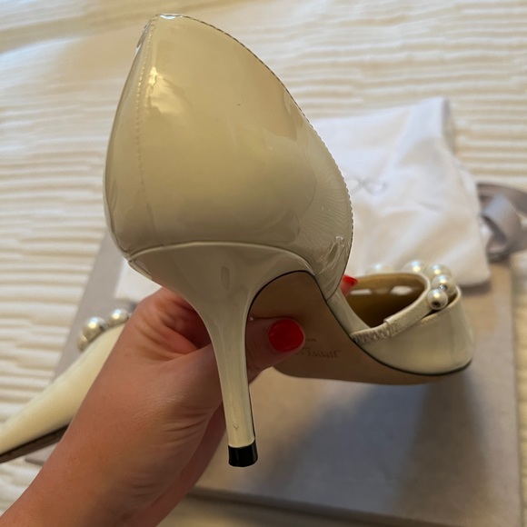 Jimmy Choo Aurelie 65MM patent bridal shoes - Picture 9 of 11